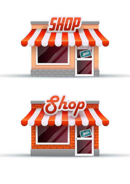 Store illustration. shopping icon.