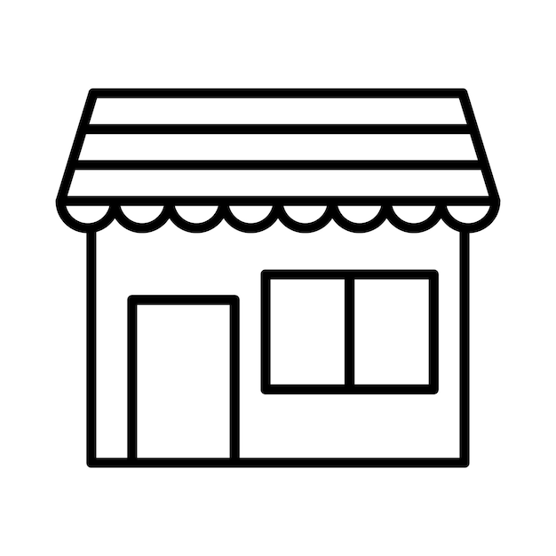 Store Line Illustration