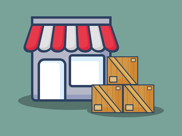 Vector store and related icons