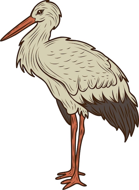 Stork Bird Sticker