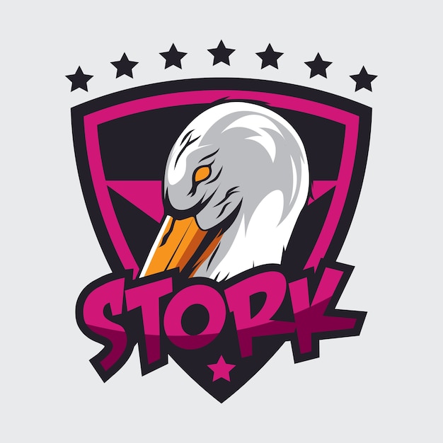 Vector stork logo