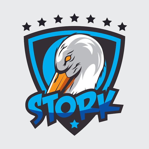 Vector stork logo