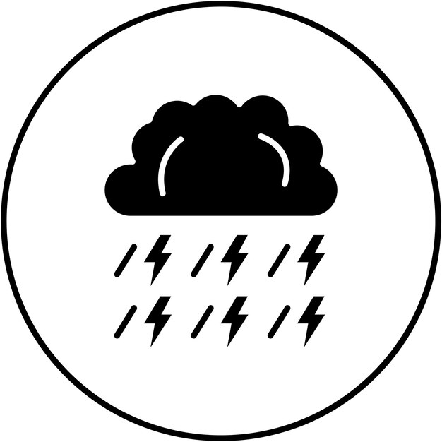 Storm icoon vector afbeelding Kan worden gebruikt voor de herfst