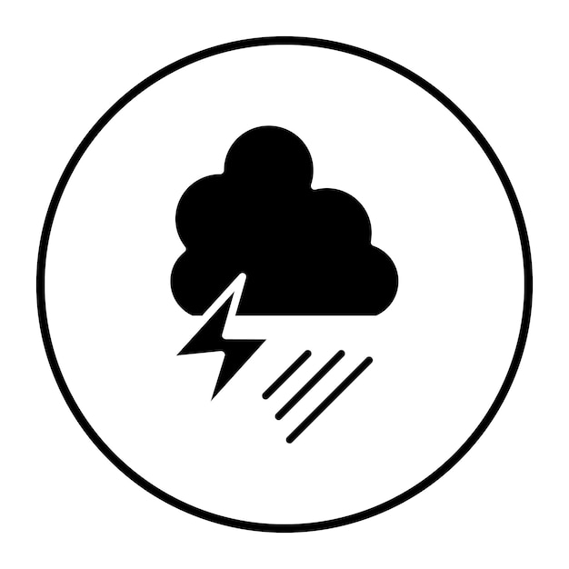 Storm Location Vector Illustration