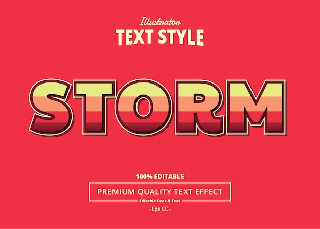 Storm-teksteffect