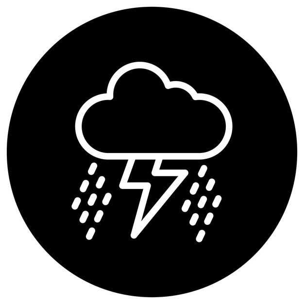 Storm Vector Icon Design Illustration