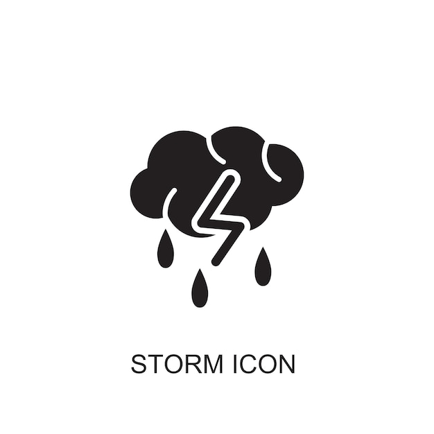 Storm vector icon icon