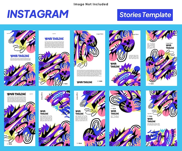 Story Template Pop art Style Trendy