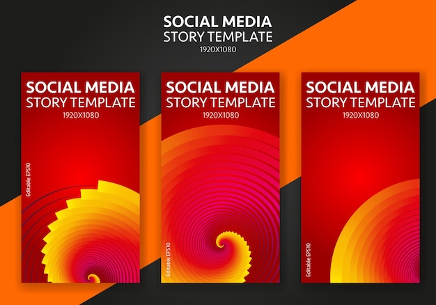 Story template for social media - editable story cover design for business