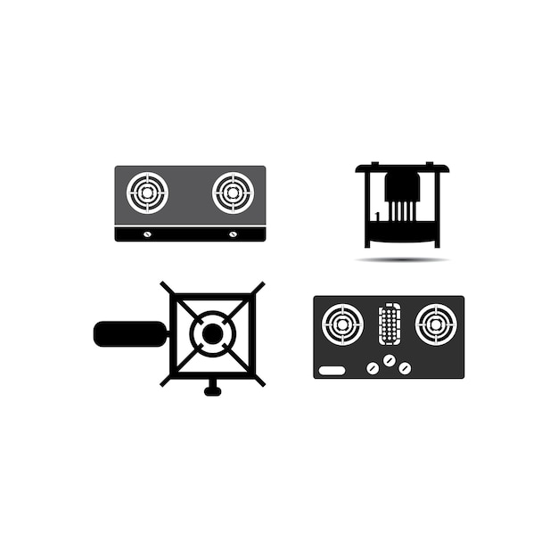 Stove Logo Template vector icon illustration