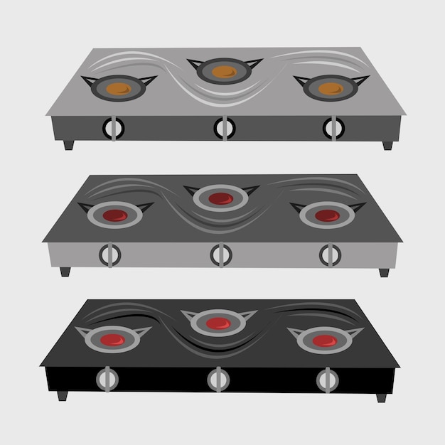 Vector stove vector illustration