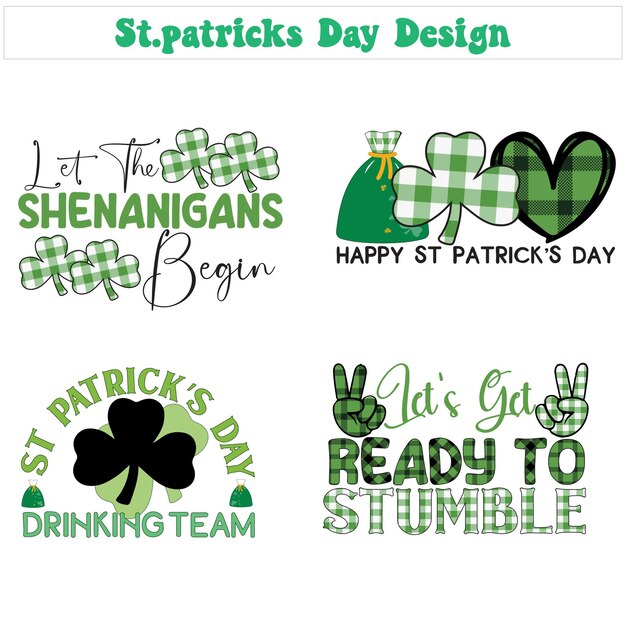 벡터 stpatricks 데이 디자인