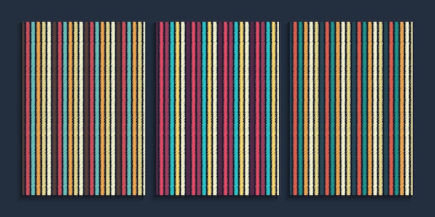 Straight lines background in retro color