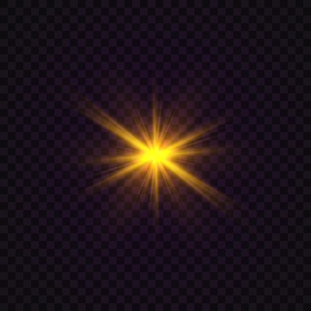 Stralende ster, gloeiend lichteffect