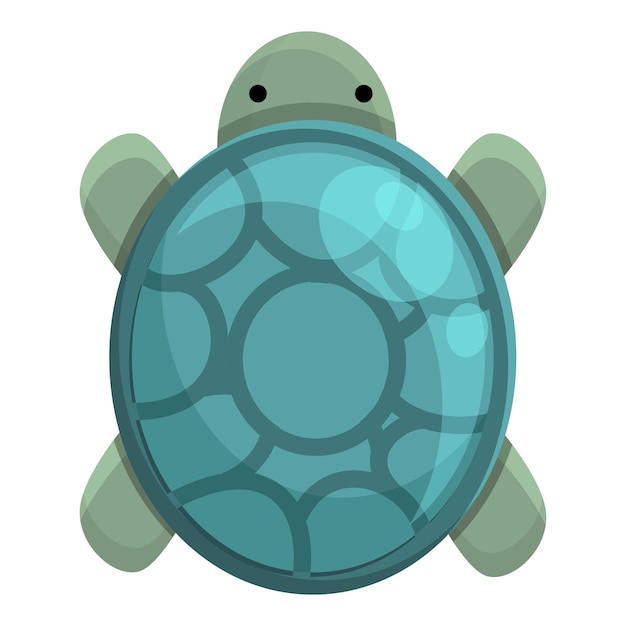 Strandschildpad pictogram Cartoon van strandschildpad vector pictogram voor webdesign geïsoleerd op een witte achtergrond