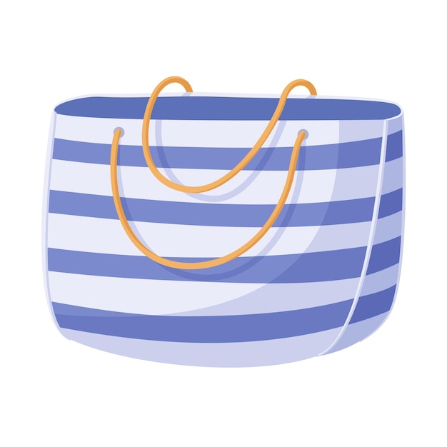 Strandtas Shopper met stroken zomervakantie