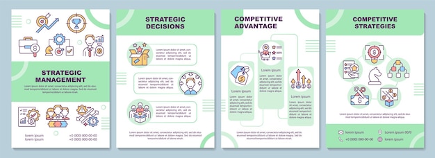 Strategic management brochure template