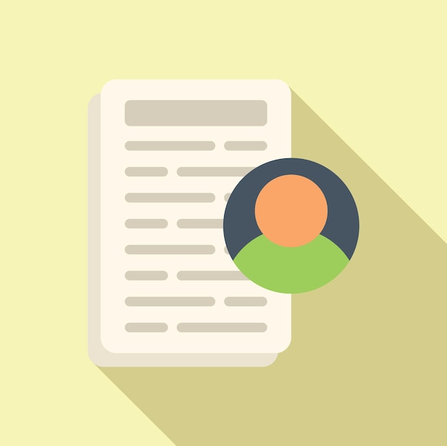Strategie account pictogram platte vector Client platform Systeemtoegang