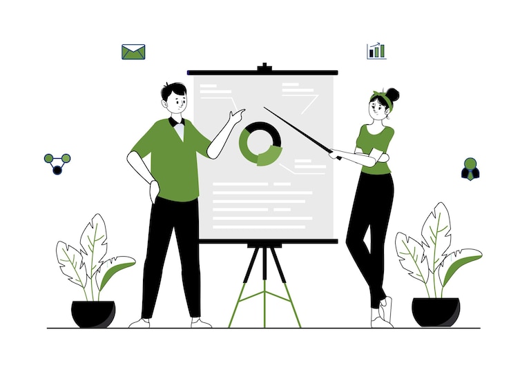 Vector strategische planning concept illustratie