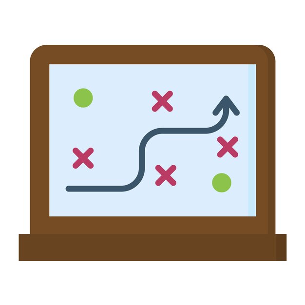 Vettore illustrazione di strategia piatta