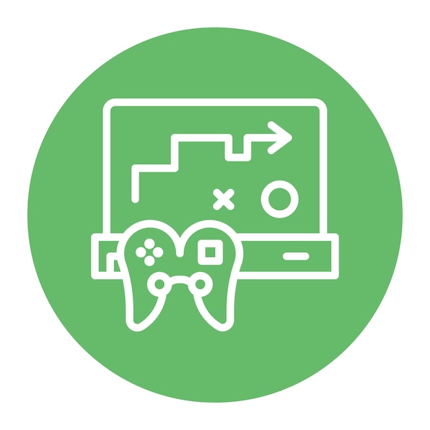 strategy game icon vector image can be used for game design