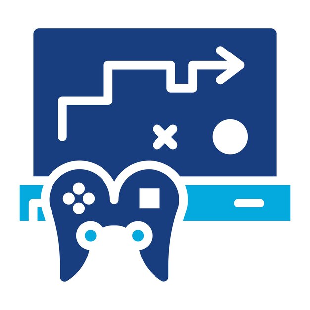 strategy game icon vector image can be used for game design