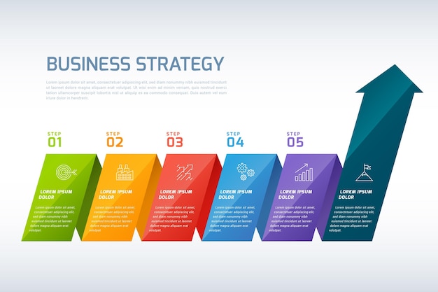 Vector strategy infographic