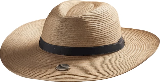 Vector straw hat