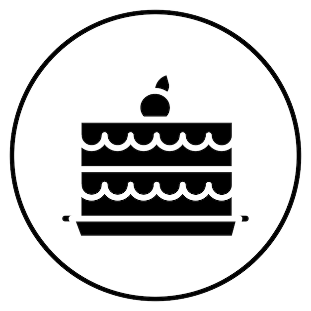 strawaberry cake vector illustration