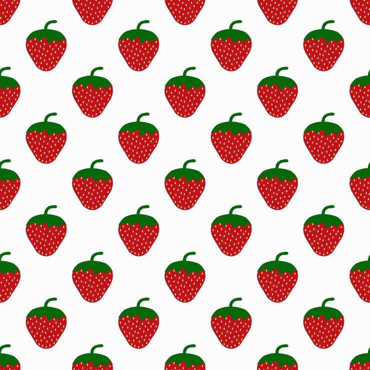 Vector strawberry background