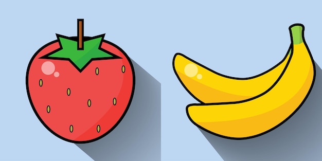 イチゴとバナナのベクトル