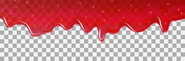 Vector strawberry berry background jam. dripping abstract sweet red fruit syrup drops.