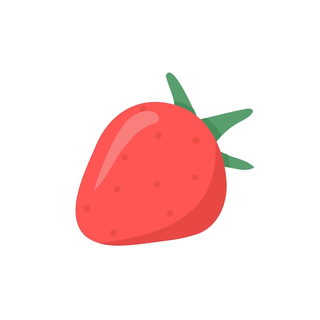 Strawberry berry hand drawn illustration