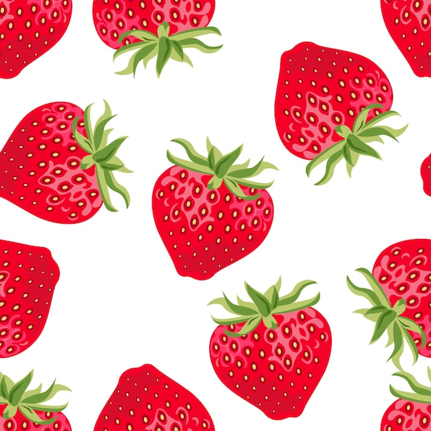 Strawberry fresh red berries background