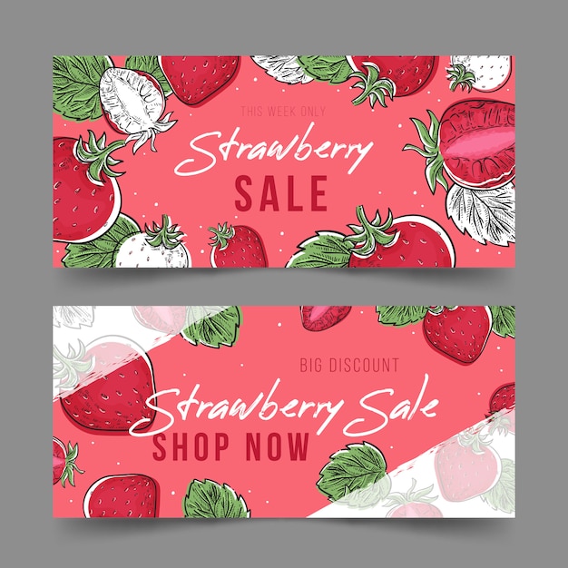 Strawberry Fruit Banners