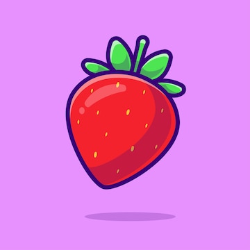 Premium Vector | Strawberry fruit cartoon vector icon illustration food nature icon concept isolated premium vector Premium Vector | Strawberry fruit cartoon vector icon illustration food nature icon concept isolated premium vector