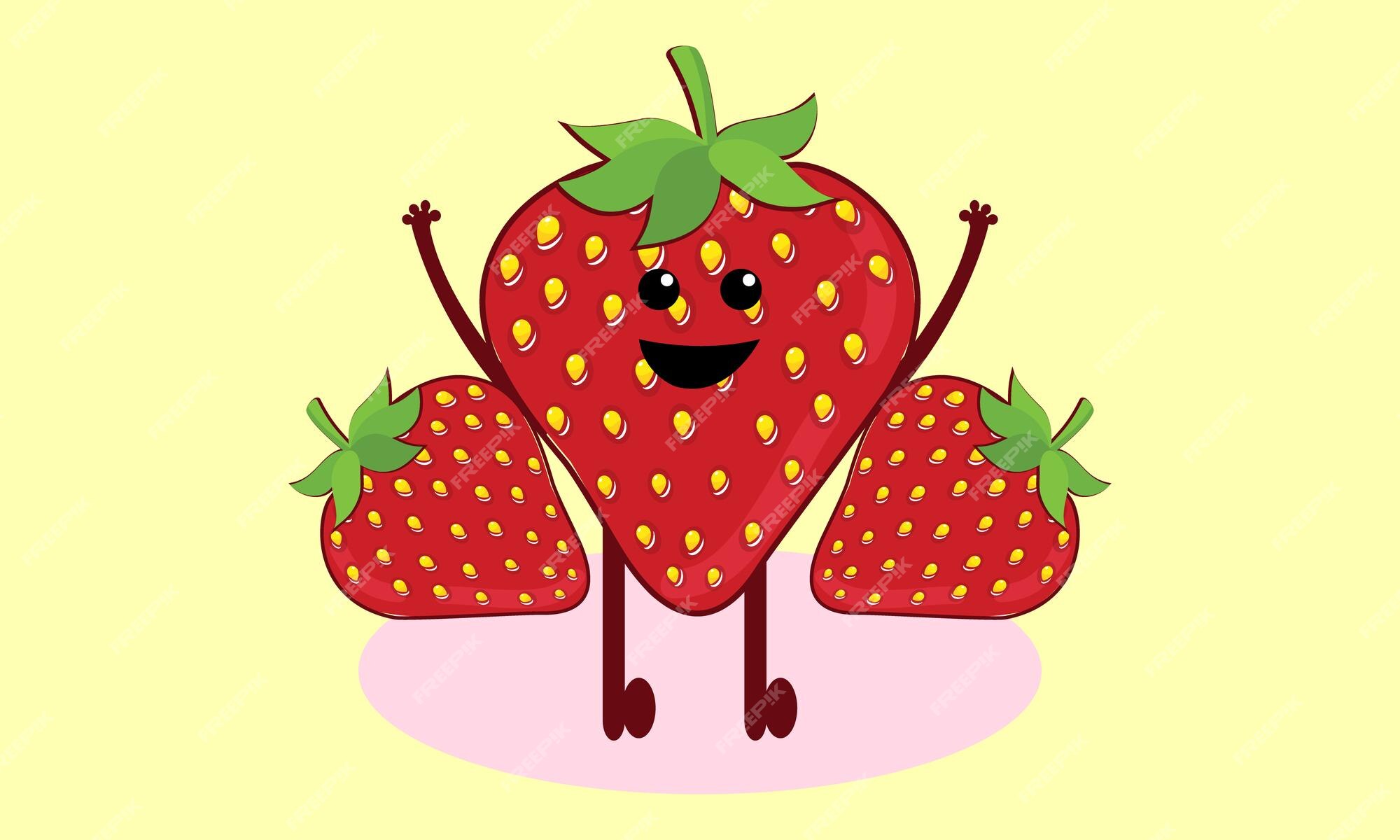 Fruit ninja, fruits, kids game character, strawberry, strawberry clipart  icon - Download on Iconfinder