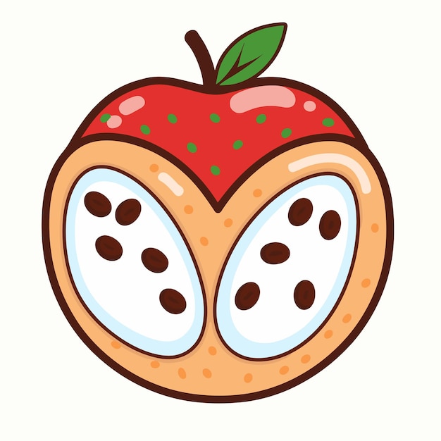 Strawberry and fruit Vector Icon