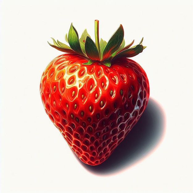 Strawberry fruit illustrazione vettoriale immagine carta da parati icona avatar emoji