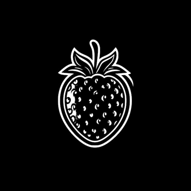 Strawberry High Quality Vector Logo Vector illustratie ideaal voor Tshirt grafiek