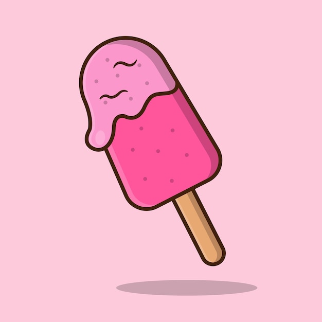 Strawberry Ice Cream Stick