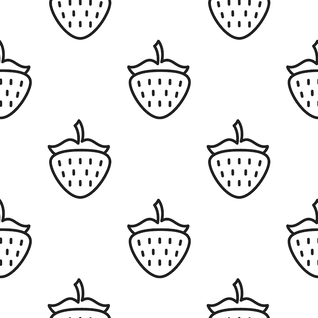 Strawberry icon illustration