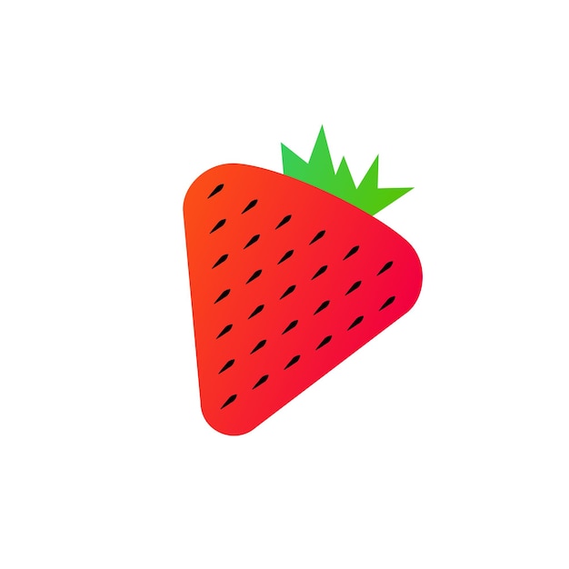 strawberry icon vector illustration eps