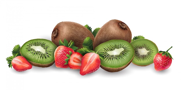 Fragole e kiwi