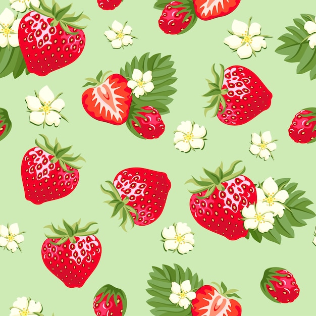 딸기 완벽 한 패턴입니다.