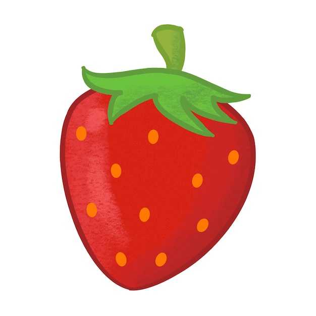 Vector strawberry with shade