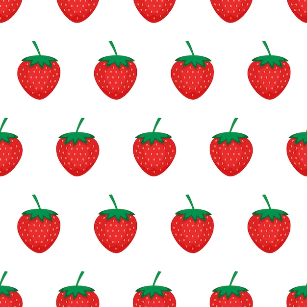 Vector strawberryseamless pattern