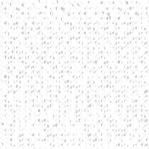 Stream binary code Binary code matrix Background on screen from numbers 0 and 1 Numbers on screen