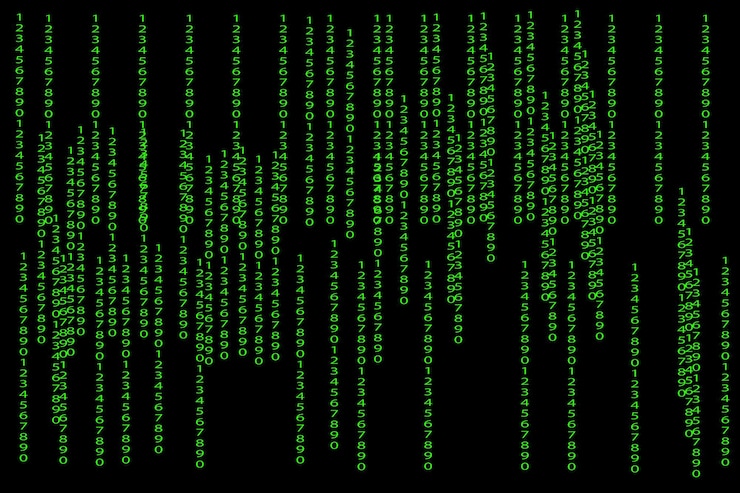Vector stream of binary code design vector