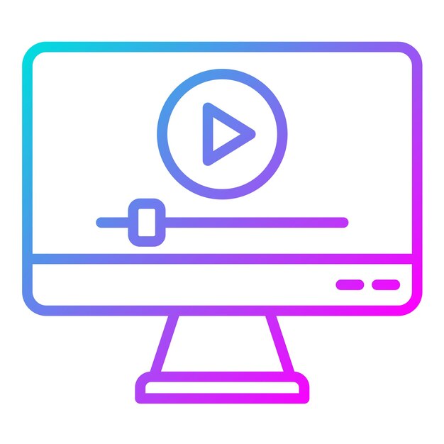 ストリーミングベクトルイラストレーションスタイル